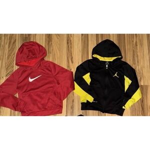 Nike‎ Jordan Boys Small 8 Hoodie Sweatshirt Lot Of 2 Dri-fit